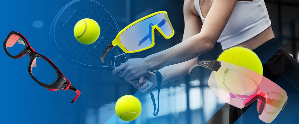 Occhiali sportiviper giocare a Padel