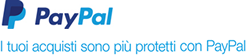Utilizziamo il circuito di pagamento PayPal: i tuoi pagamenti online sono al sicuro su questo sito
